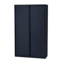 Armoire haute à portes rideaux Bisley Gris foncé 1000 x 430 x 1980 mm