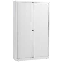 Armoire haute à portes rideaux Bisley Blanc 1000 x 430 x 1980 mm