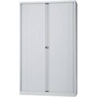 Armoire haute à portes rideaux Bisley Gris clair 1200 x 430 x 1980 mm