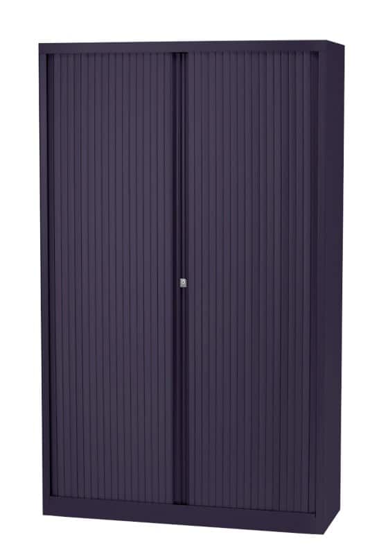 Bisley Roldeurkast Staal 4 Planken Afsluitbaar 1.200 x 430 x 1.980 mm Donkergrijs