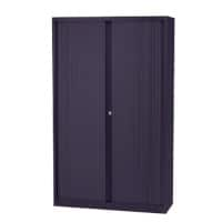 Armoire haute à portes rideaux Bisley Gris foncé 1200 x 430 x 1980 mm