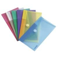 Pochettes Djois Color Collection 510279 Velcro PP (Polypropylène) Portrait et Paysage 13,5 (l) x 25 (H) cm Assortiment 6 Unités