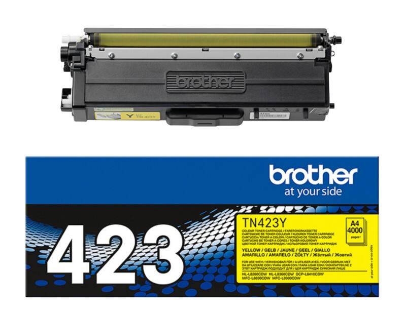 Brother TN-423Y Origineel Tonercartridge Geel