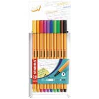 Stylo-feutre STABILO point 88 Pointe fine 0,4 mm Assortiment 10 unités