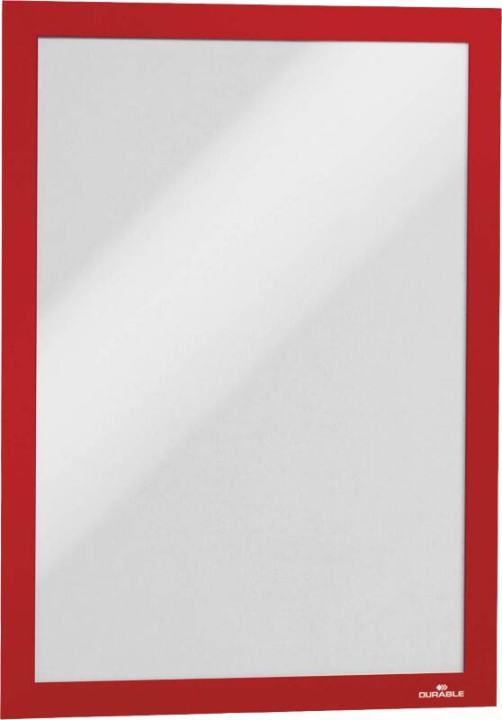 DURABLE DURAFRAME A4 Displayframe Zelfklevend Rood Klevend 4882-03 10 Stuks
