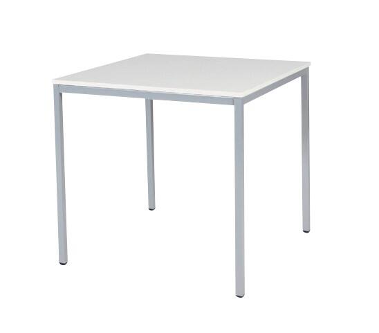 Table de cantine Schaffenburg Domino Basic Domino Basic Aluminium Aluminium 800 x 800 x 740 mm