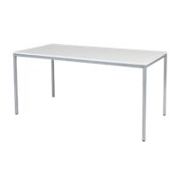Table de cantine Schaffenburg Domino Basic Blanc/Aluminium 160 x 80 x 74 cm