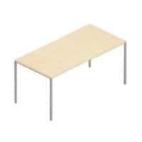 Schaffenburg Kantinetafel Domino Basic Licht kersen, aluminium 1.600 x 800 x 740 mm