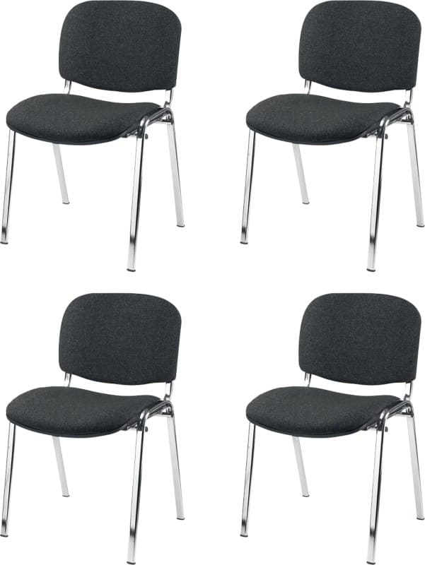 Nowy Styl Bezoekersstoel ISO Plus Stof Grijs Stuks