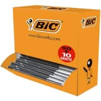 BIC M10 Clic Balpen Zwart Medium 0,4 mm 100 Stuks