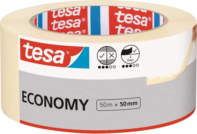 Ruban adhésif tesa Economy Beige 50 mm (l) x 50 m (L) Papier