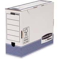 Bankers Box Prima Transfer Archiefdozen A4 Wit, blauw 11,1 x 32,7 x 26,5 cm 10 Stuks