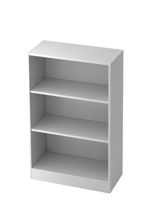 Hammerbacher Hout Boekenkast 2 Planken 800 x 400 x 1.270 mm Wit