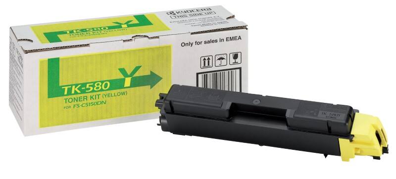 Toner TK-580Y D'origine Kyocera Jaune