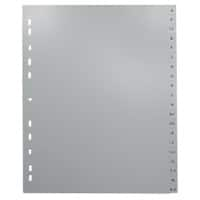 Intercalaires Viking en pp A4 extra large Gris 11 20 intercalaires A-Z