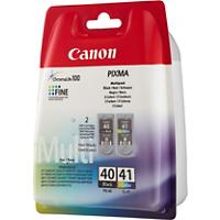 Canon PG-40/CL-41 Origineel Inktcartridge Zwart, cyaan, magenta, geel Multipak  2 Stuks