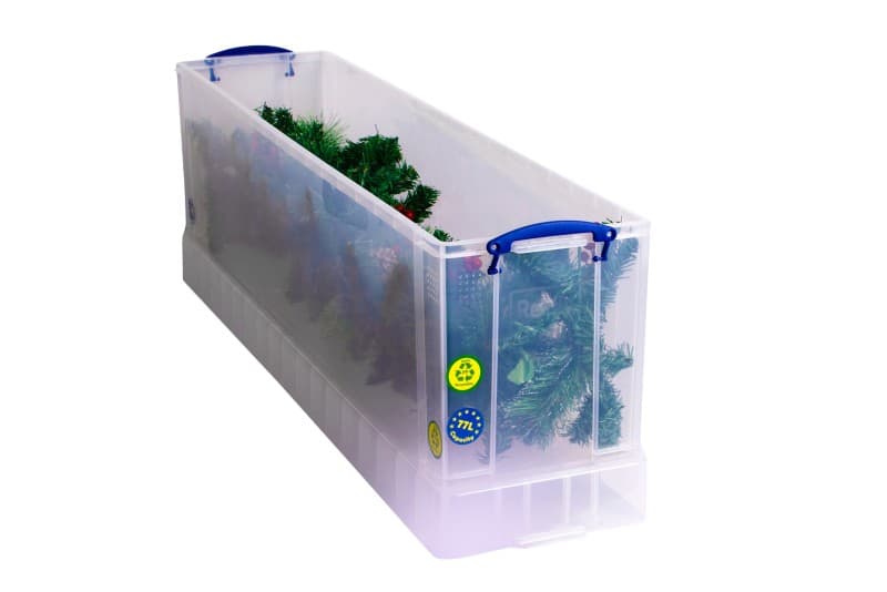 Boîte de rangement Really Useful Box Plastique 77 L Transparent 27 x 35,5 x 120,1 cm