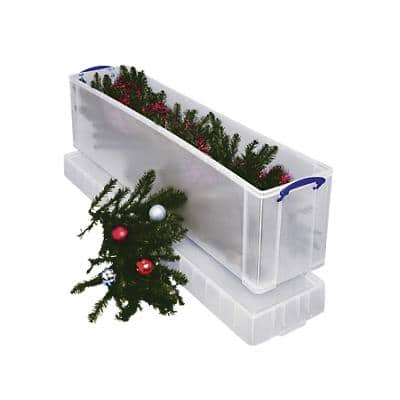 Verklaring schouder Gezondheid Really Useful Box Opbergbox 77 L Transparant Plastic 27 x 35,5 x 120,1 cm |  Viking Direct BE