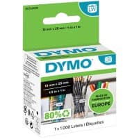 Dymo LW S0722530 / 11353 Authentiek Multifunctionele etiketten Zelfklevend Wit 12 x 24 mm