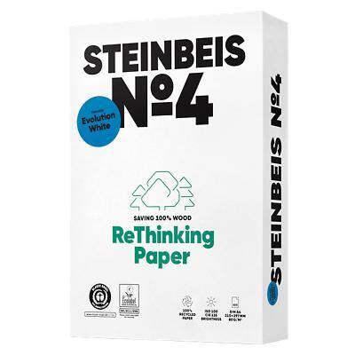 Steinbeis EU Recycled No.4 Print-/ kopieerpapier A4 80 g/m² Wit 500 Vellen