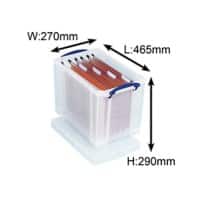 Really Useful Box Opbergbox 24 L Transparant Plastic 27 x 46,5 x 29 cm