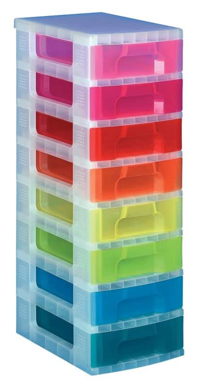 Really Useful Box Kunststof Ladekast 56 l Kleurenassortiment 30 x 42 x 92,5 cm