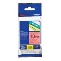 Brother TZe-441 Authentiek Labeltape Zelfklevend Zwart op rood 18 mm x 8m