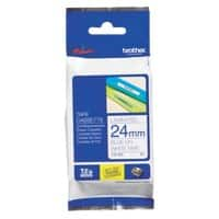 Brother TZe-253 Authentiek Labeltape Zelfklevend Blauw op wit 24 mm x 8m