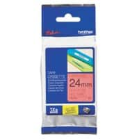 Brother TZe-451 Authentiek Labeltape Zelfklevend Zwart op rood 24 mm x 8m