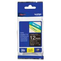 Brother TZe-335 Authentiek Labeltape Zelfklevend Wit op zwart 12 mm x 8m