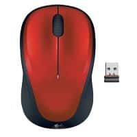 Logitech M235 Muis Draadloos Rood Geschikt voor linkshandigen