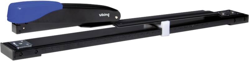 Viking Lange arm Nietmachine Halve strip 20 Vellen Blauw, zwart 24/6, 26/6 Metaal