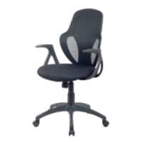 Realspace Austin Bureaustoel Basis mechanisme Mesh, Stof Vaste armleuning Hoogteverstelbare zitting Zwart 110 kg