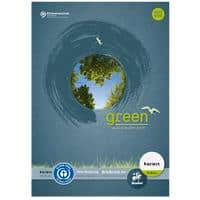Ursus Green A4 Schrijfblok Blauw Papieren kaft Geruit 50 Vel