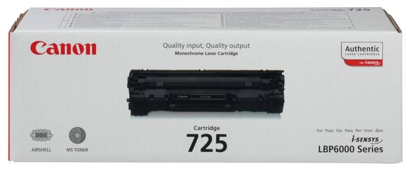 Canon 725 Origineel Tonercartridge Zwart