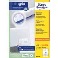 Étiquettes multifonctions Ultragrip AVERY Zweckform 3653-200 Adhésif A4 Blanc 105 x 42.3 mm 220 Feuilles de 14 Étiquettes