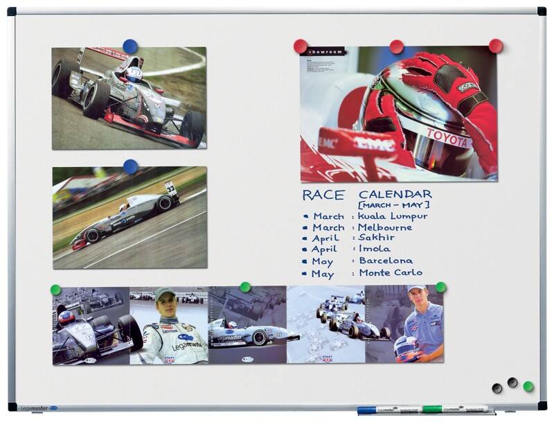 Tableau blanc Legamaster Premium Plus Montage mural Magnétique Émail Simple face 150 (L) x 100 (H) cm