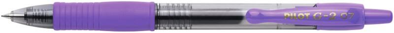 Pilot G2 Intrekbaar Balpen Paars 0,4 mm Medium Kegelvormig