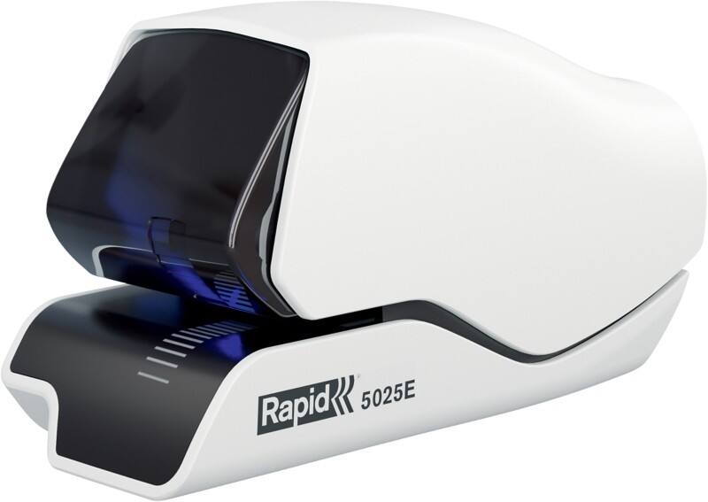 Rapid Elektrische Flat Clinch nietmachine 5025E 25095200 volledig strip 25 vellen wit 5025 nietcartridge metaal, kunststof