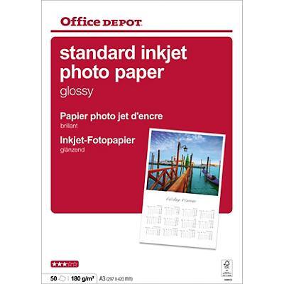 plafond formeel Gevoelig Office Depot Premium Inkjet fotopapier A3 Glanzend 180 gram Wit 50 vellen |  Viking Direct BE