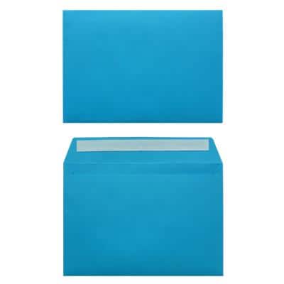 Office Depot Gekleurde enveloppen C5 120 g/m² Lichtblauw Zonder Venster Kleefstrip 25 Stuks