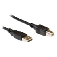 ewent EC2403 1 x USB A male naar 1 x USB B male High Speed aansluitkabel 3m Zwart