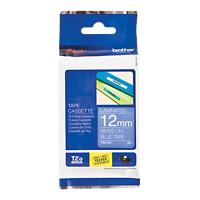 Brother TZe-535 Authentiek Labeltape Zelfklevend Wit op blauw 12 mm x 8m