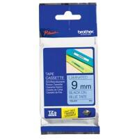 Brother TZe-521 Authentiek Labeltape Zelfklevend Zwart op blauw 9 mm x 8m