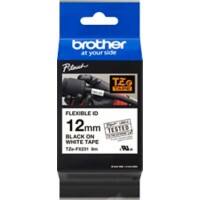 Brother TZe-FX231 Authentiek Flexibel Labeltape Zelfklevend Zwart op wit 12 mm x 8m