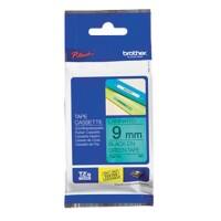 Brother TZe-721 Authentiek Labeltape Zelfklevend Zwart op groen 9 mm x 8m