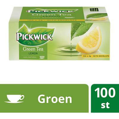 uitdrukken het winkelcentrum Groet Pickwick Green Tea Lemon Thee 100 Stuks à 2 g | Viking Direct BE
