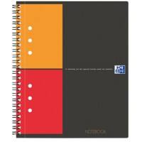 Oxford International A5 Collegeblok Kleurenassortiment Polypropylene kaft Geruit 5 Stuks à 80 Vellen