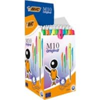 Stylo bille BIC M10 Clic 0.7 mm Bleu Rétractable 50 Unités