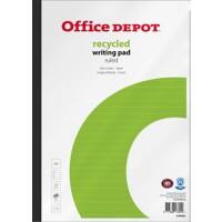 Office Depot A4 Recycled Notitieblok Wit Softcover Gelinieerd 80 vellen